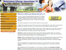 Tablet Screenshot of metrowestallergy.com